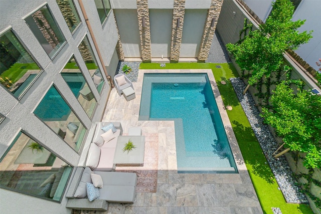 1906 Park St, Houston, TX 77019 - outdoor pool featuring a patio area