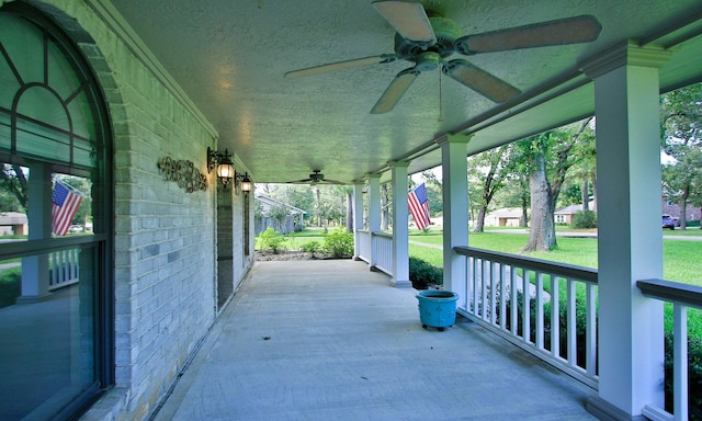 2102 Candy St, Pinehurst, TX 77362 - porch featuring ceiling fan