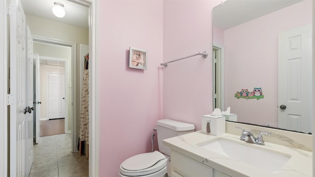 9138 Shango Ln, Houston, TX 77095 - bathroom featuring vanity and tile patterned floors