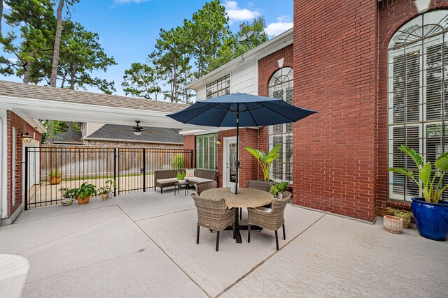 12927 Finch Brook Dr, Cypress, TX 77429 - view of patio with outdoor dining area