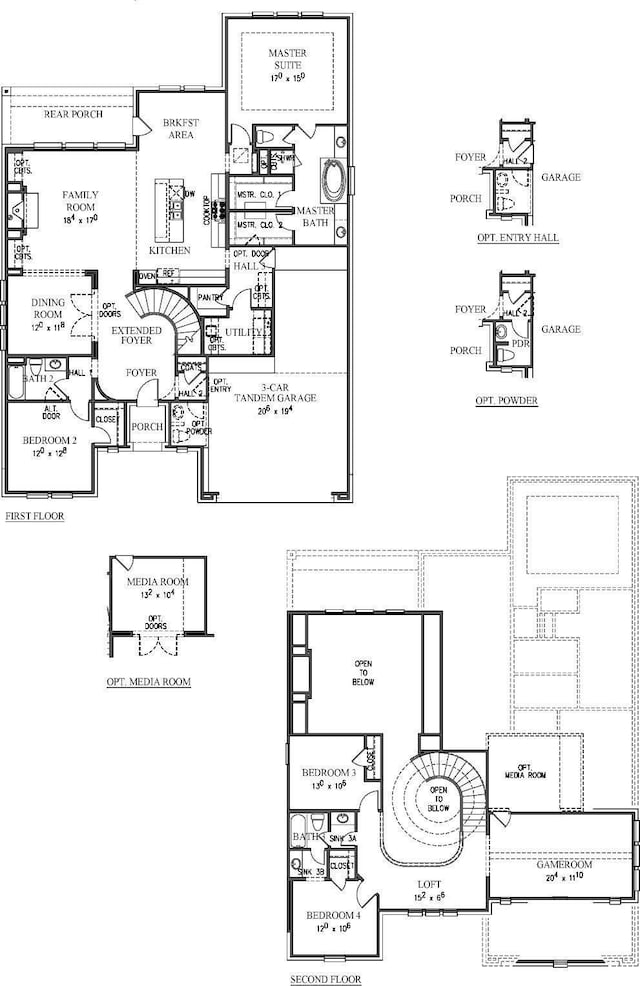 19011 Festival Hill Ct, Cypress, TX 77433 - view of floor plan / room layout