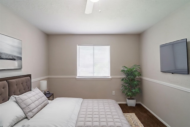 10006 Peachridge Dr, Houston, TX 77070 - carpeted bedroom featuring baseboards and a ceiling fan