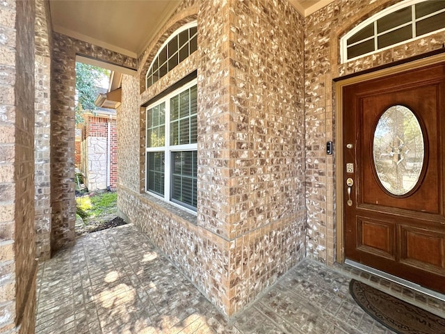 4315 Wellington Grove Ln, Katy, TX 77494 - doorway to property with a porch and brick siding