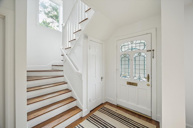 2037 Banks, Houston, TX 77098 - foyer entrance featuring light wood-type flooring and stairs