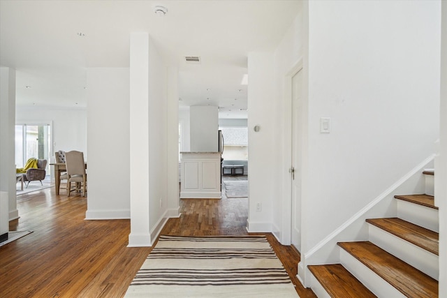 2037 Banks, Houston, TX 77098 - entrance foyer featuring wood finished floors and stairway