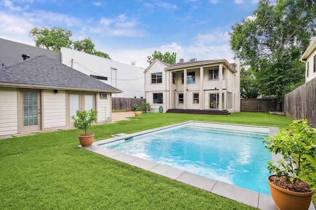 2037 Banks, Houston, TX 77098 - view of swimming pool with a fenced backyard