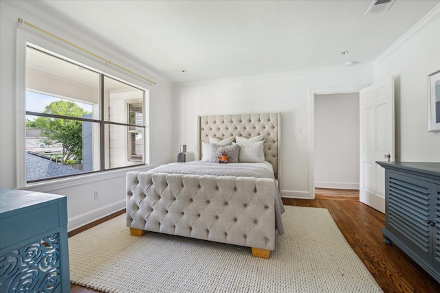 2037 Banks, Houston, TX 77098 - bedroom with wood finished floors and ornamental molding