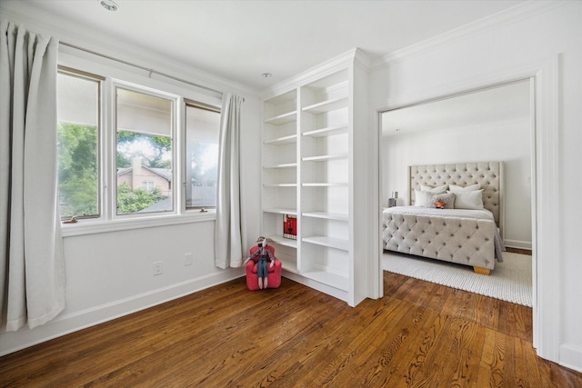 2037 Banks, Houston, TX 77098 - unfurnished bedroom with wood finished floors and ornamental molding
