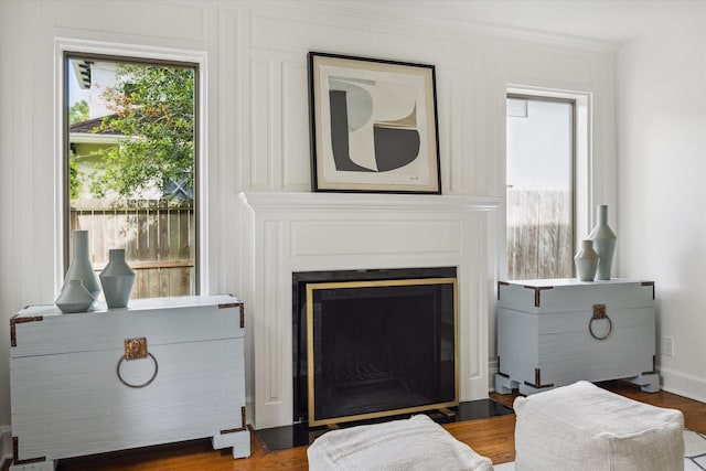 2037 Banks, Houston, TX 77098 - living room with a glass covered fireplace