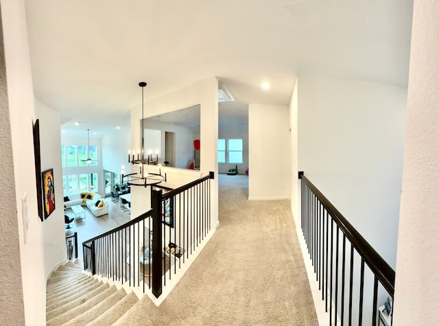 31422 Beacon Cove Trl, Fulshear, TX 77441 - hall with plenty of natural light and carpet floors