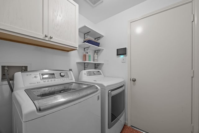 5110 Scottline Dr, Pasadena, TX 77505 - washroom with cabinet space and washer and dryer
