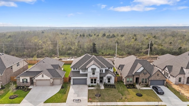 914 Hooks Trl, League City, TX 77573 - aerial view of residential area with a heavily wooded area