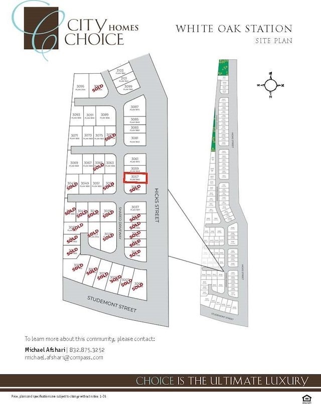 3057 Hicks St, Houston, TX 77007 - parcel map