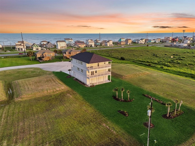 21330 Scissor Tail Ln, Galveston, TX 77554 - aerial view at dusk of a water view