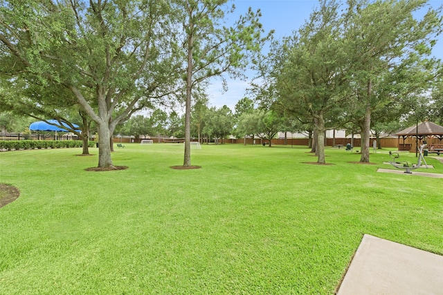 7622 Crestbrook Manor Ln, Cypress, TX 77433 - view of grassy yard with a gazebo