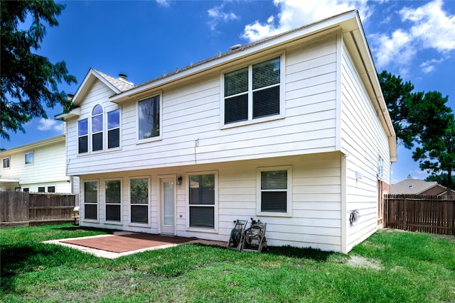 6511 Harcourt Bridge Dr, Houston, TX 77084 - rear view of house featuring a fenced backyard and a patio