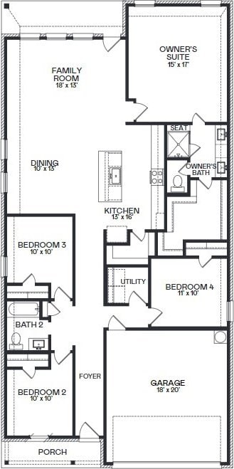 3001 Wild Dunes Dr, Katy, TX 77493 - view of floor plan / room layout