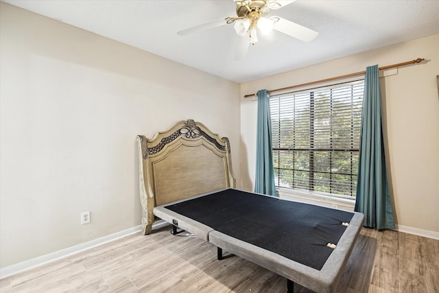 3507 Shanemoss Ct, Houston, TX 77068 - bedroom featuring light wood-style flooring and ceiling fan