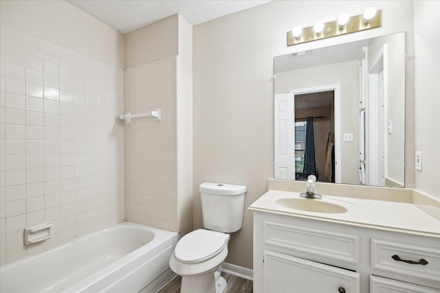 3507 Shanemoss Ct, Houston, TX 77068 - full bath featuring vanity, shower / bath combination, and wood finished floors