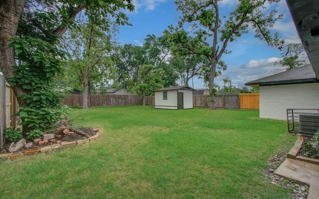 4914 W 43rd St, Houston, TX 77092 - fenced backyard with a shed