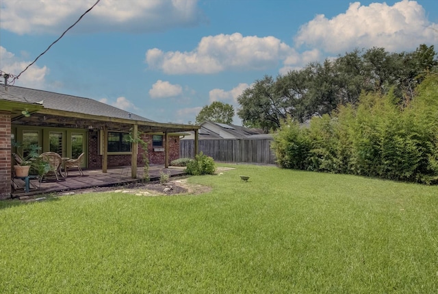 414 Daffodil St, Lake Jackson, TX 77566 - view of yard with a patio