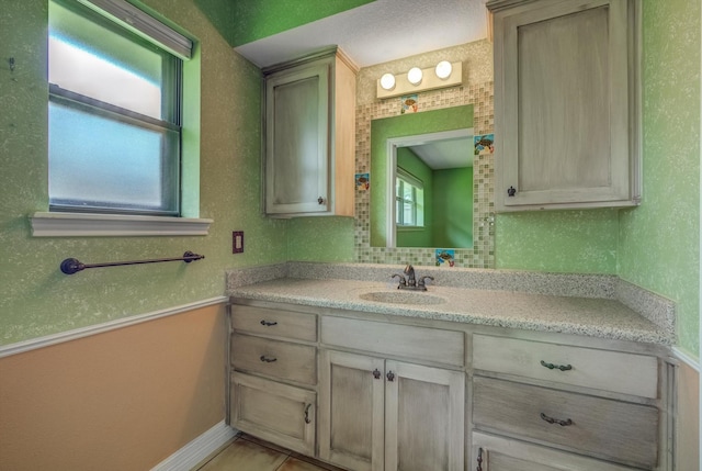 414 Daffodil St, Lake Jackson, TX 77566 - bathroom featuring vanity and baseboards