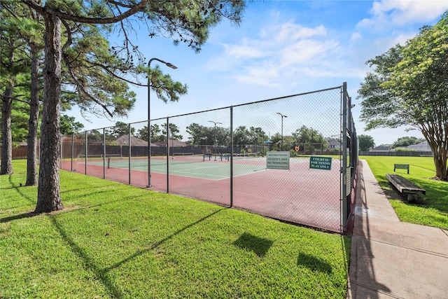 7331 Hazel Cove Dr, Houston, TX 77095 - view of tennis court