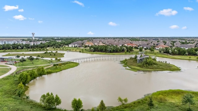 21514 Sunny Riverbank Cir, Cypress, TX 77433 - aerial view of residential area with a large body of water