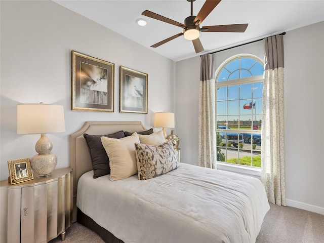 9227 Heckenberg Arbor Ln, Cypress, TX 77433 - bedroom featuring carpet and ceiling fan