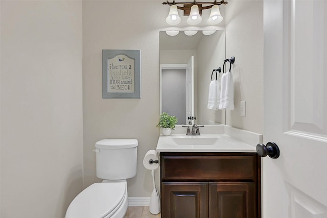 1107 Rymers Switch Ln, Friendswood, TX 77546 - half bathroom featuring toilet and vanity