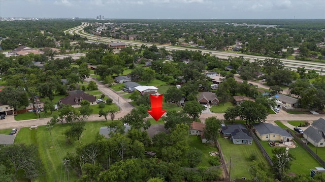 211 Magnolia St, Lake Jackson, TX 77566 - aerial view of property and surrounding area with nearby suburban area