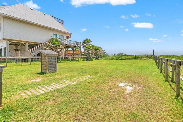 4630 Blue Water Hwy, Freeport, TX 77541 - view of fenced backyard