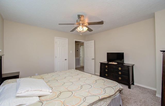 6711 Pebble Beach Dr, Houston, TX 77069 - bedroom with carpet and a ceiling fan