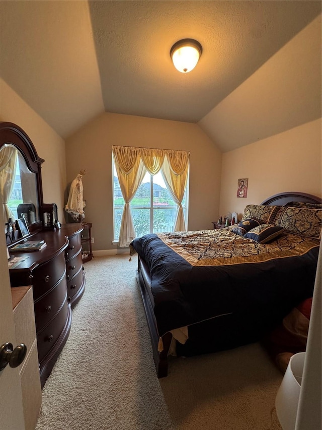 17907 Camp Cove Dr, Cypress, TX 77429 - carpeted bedroom featuring vaulted ceiling and multiple windows