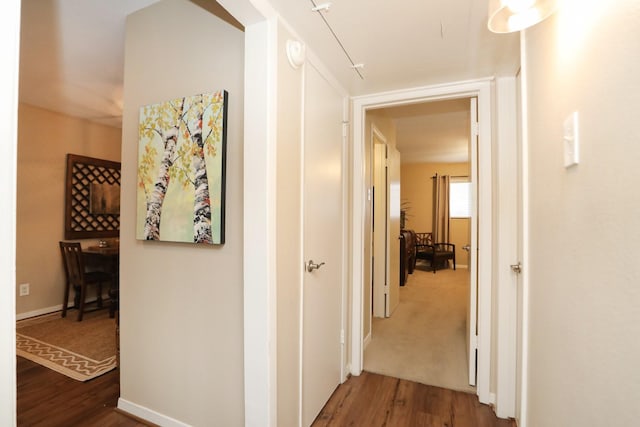 1015 Tri Oaks Ln Unit 23, Houston, TX 77043 - hallway featuring wood finished floors