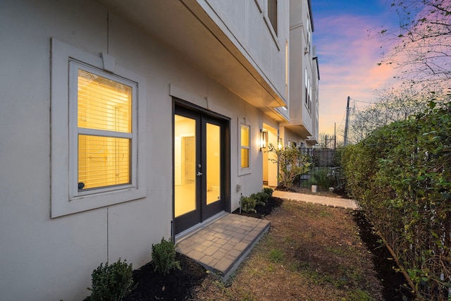1829 W Main St Unit C, Houston, TX 77098 - view of side of property featuring french doors and stucco siding