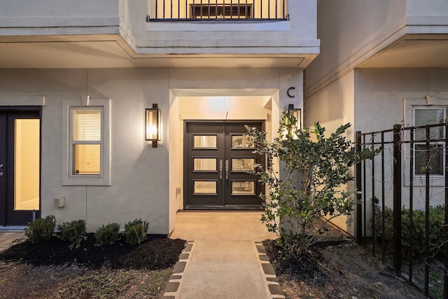 1829 W Main St Unit C, Houston, TX 77098 - property entrance with french doors and stucco siding