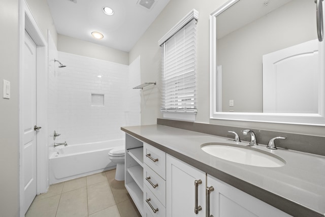 1829 W Main St Unit C, Houston, TX 77098 - full bathroom featuring vanity, tile patterned flooring, and washtub / shower combination