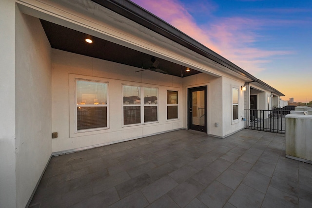 1829 W Main St Unit C, Houston, TX 77098 - view of patio / terrace featuring a ceiling fan