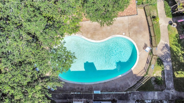1505 Ward Rd Unit 182, Baytown, TX 77520 - drone / aerial view of a pool area