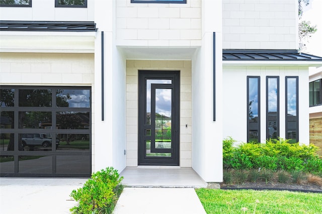 7302 Schiller St, Houston, TX 77055 - property entrance featuring a standing seam roof and a metal roof