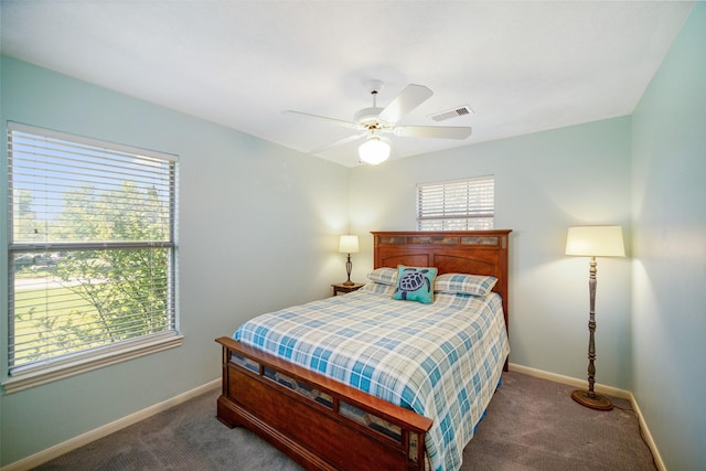 17383 Harbor Dr, Montgomery, TX 77356 - bedroom with carpet and ceiling fan