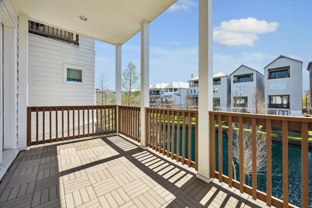 1240 W 16th St, Houston, TX 77008 - deck with a residential view and a water view