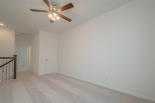 2040 Terra Rose Dr, Katy, TX 77493 - spare room featuring a ceiling fan and light colored carpet