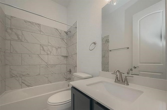 2040 Terra Rose Dr, Katy, TX 77493 - bathroom with vanity and shower / tub combination