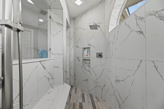 3211 Lakes Of Katy Ln, Katy, TX 77493 - bathroom with a marble finish shower