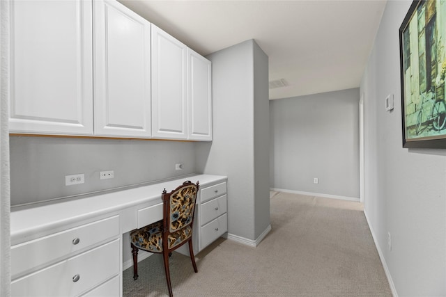 3211 Lakes Of Katy Ln, Katy, TX 77493 - office featuring built in study area and light carpet