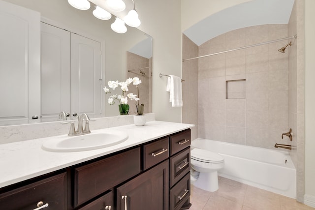 15 Floral Hills Ln, Fulshear, TX 77441 - full bathroom featuring vanity, tile patterned floors, and bathing tub / shower combination