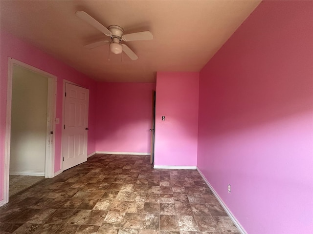 4522 Sage Cir, Baytown, TX 77521 - unfurnished room with ceiling fan and stone finish floors