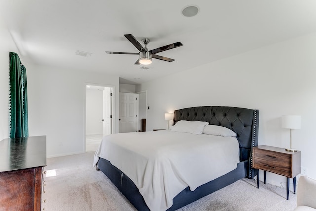 17814 Placid Oak Ct, Cypress, TX 77433 - carpeted bedroom with ceiling fan and baseboards